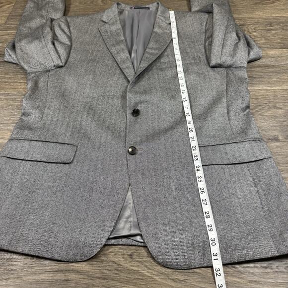 Hart Schaffner Marx Loro Piana 100% Cashmere Blazer Sz 46R Herringbone - Picture 8 of 16